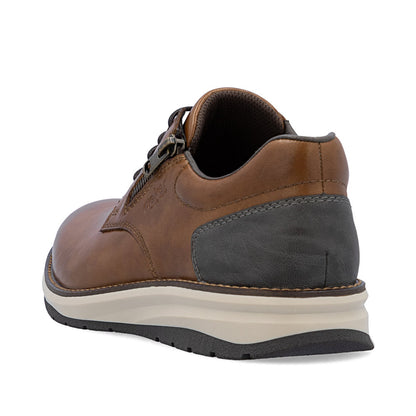 Rieker 14706-24 Brown Lace & Zip Shoes