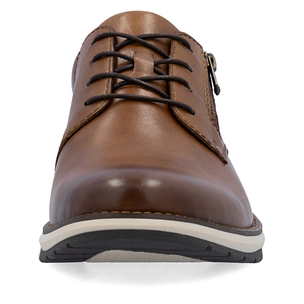 Rieker 14706-24 Brown Lace & Zip Shoes