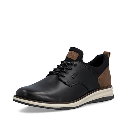 Rieker TEX 14755-00 Black & Brown Heel Slip On Shoes