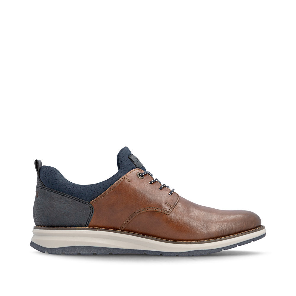 Rieker TEX 14755-24 Tan & Navy Slip On Shoes