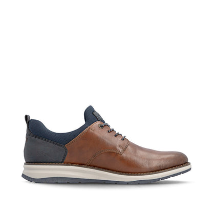 Rieker TEX 14755-24 Tan & Navy Slip On Shoes