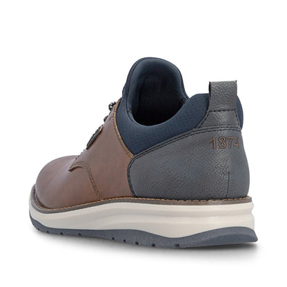 Rieker TEX 14755-24 Tan & Navy Slip On Shoes