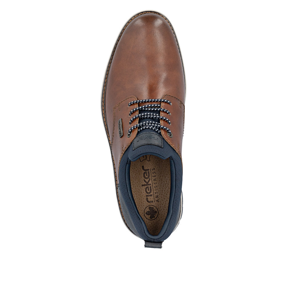 Rieker TEX 14755-24 Tan & Navy Slip On Shoes
