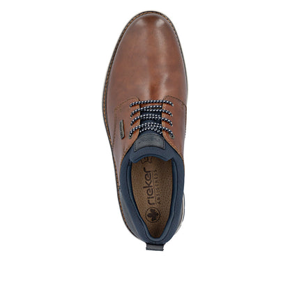 Rieker TEX 14755-24 Tan & Navy Slip On Shoes
