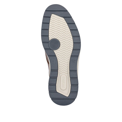 Rieker TEX 14755-24 Tan & Navy Slip On Shoes