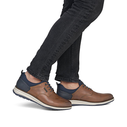 Rieker TEX 14755-24 Tan & Navy Slip On Shoes