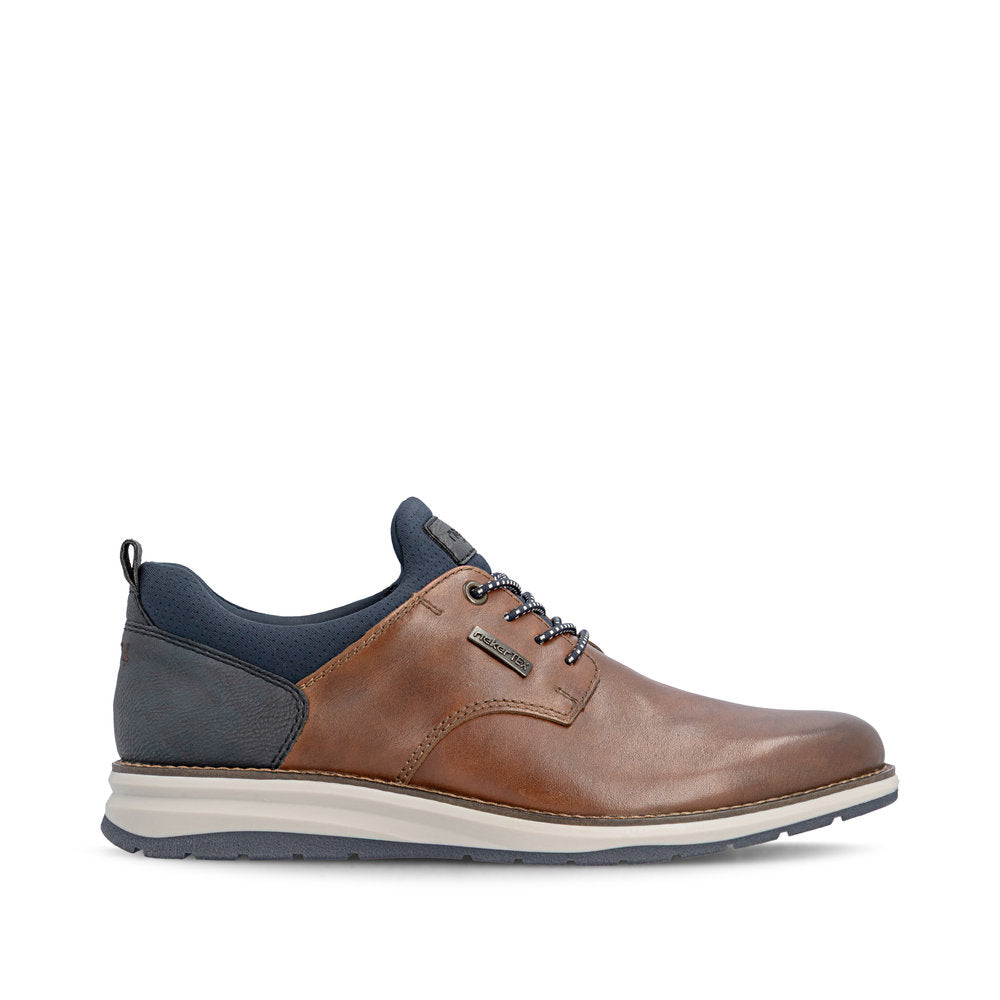 Rieker TEX 14755-24 Tan & Navy Slip On Shoes