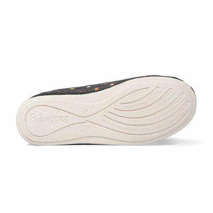 Padders Camilla 447/1576 Charcoal Woven Spot Slippers