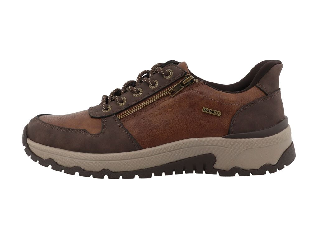 Romika 15R0021003 Rust Brown Lace & Zip Shoes