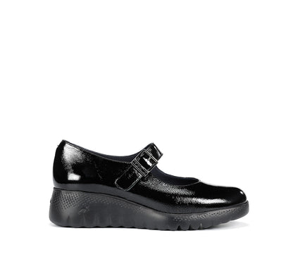Fluchos F2247 Naplack Black Wedge Mary Jane