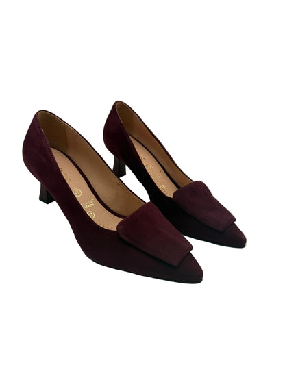 Bioeco by Arka 1111 3034 Burgundy Suede Heels