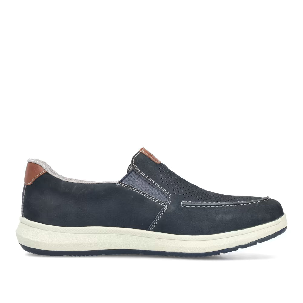 Rieker 16968-14 Navy H Fit Slip On Shoes