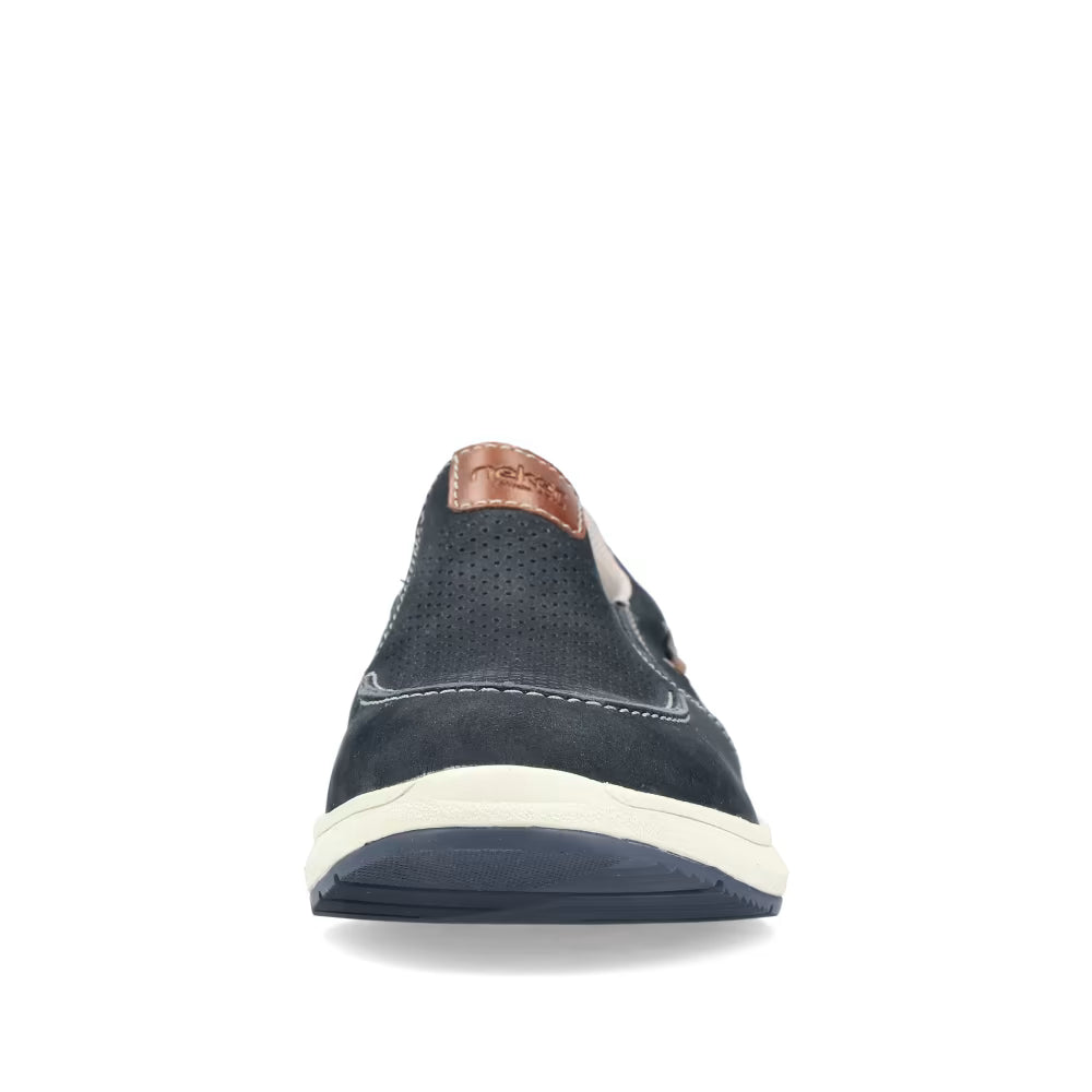Rieker 16968-14 Navy H Fit Slip On Shoes