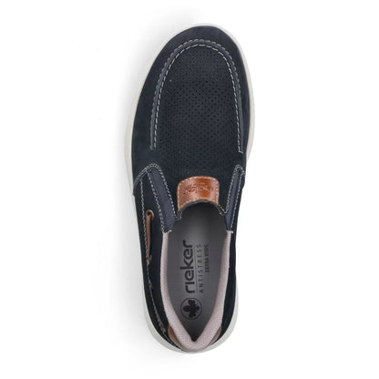 Rieker 16968-14 Navy H Fit Slip On Shoes