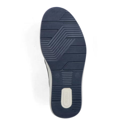 Rieker 16968-14 Navy H Fit Slip On Shoes