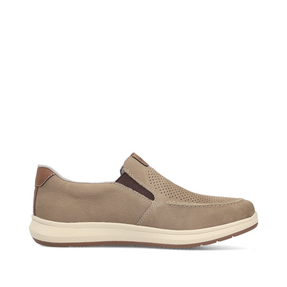 Rieker 16968-64 Light Brown H Fit Slip On Shoes