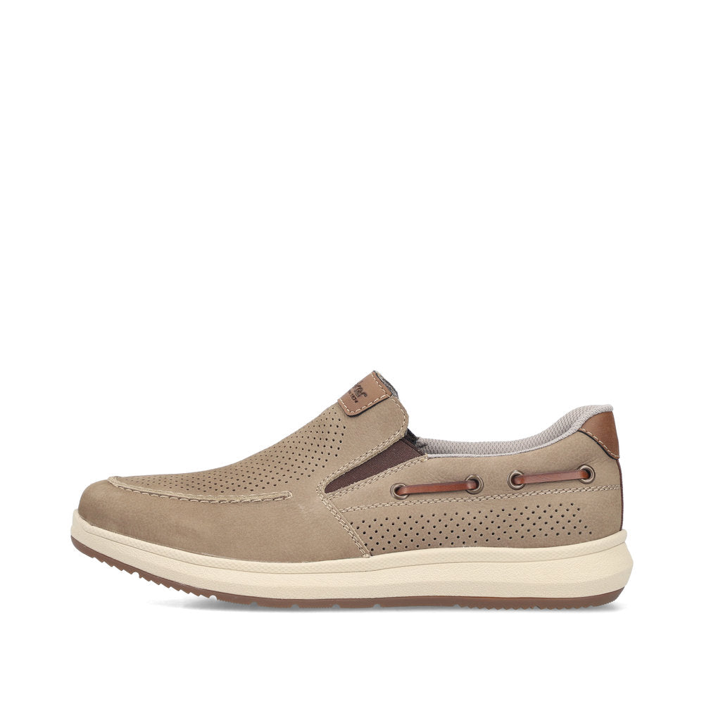 Rieker 16968-64 Light Brown H Fit Slip On Shoes