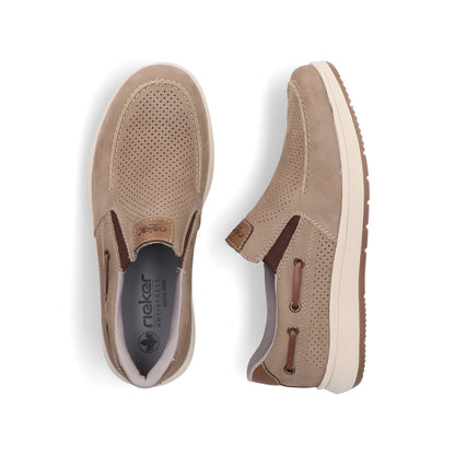 Rieker 16968-64 Light Brown H Fit Slip On Shoes