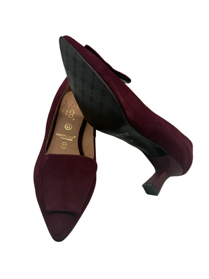 Bioeco by Arka 1111 3034 Burgundy Suede Heels