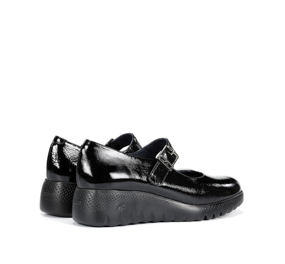 Fluchos F2247 Naplack Black Wedge Mary Jane