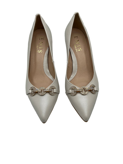 Emis S8438/611o Ecru Pearl Heels
