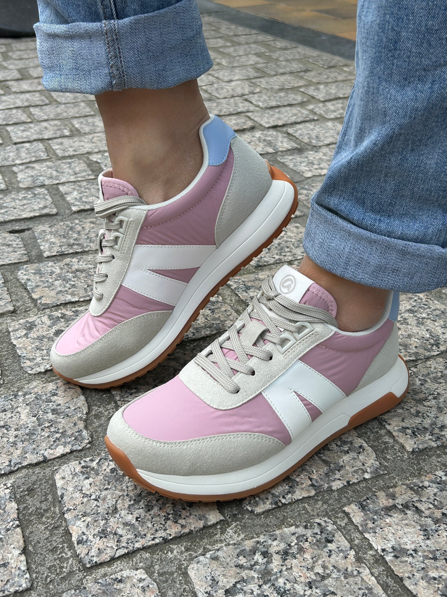 Ara 12-29702 15 Malibu H Fit Pink & Beige Mix Sneakers