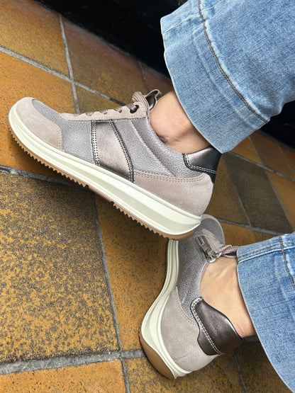 Ara 12-25532 15 Osaka 3.0 Beige Cashmere H Fit Trainers