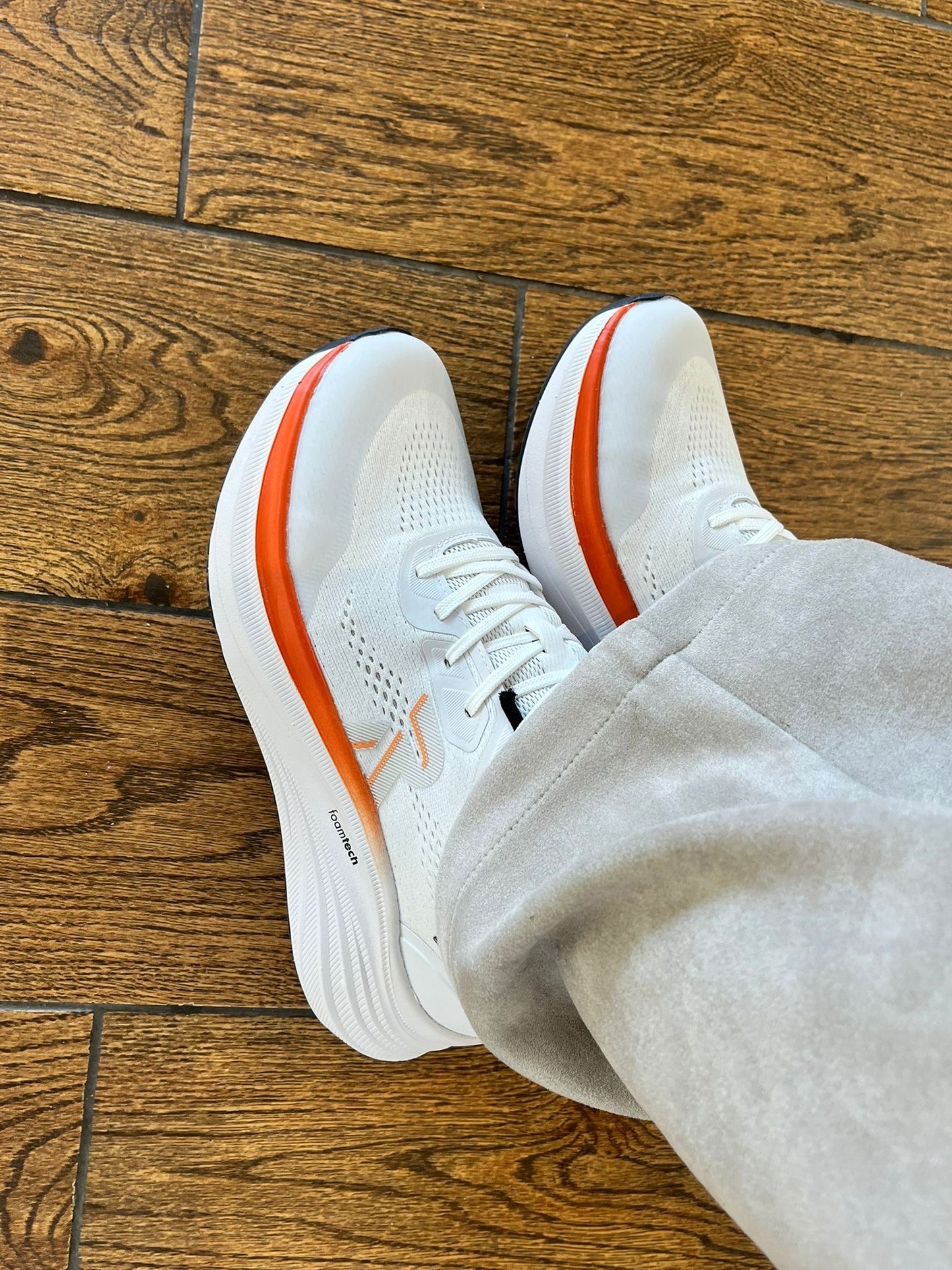 Rieker W4102-80 White & Orange G Fit Sneakers