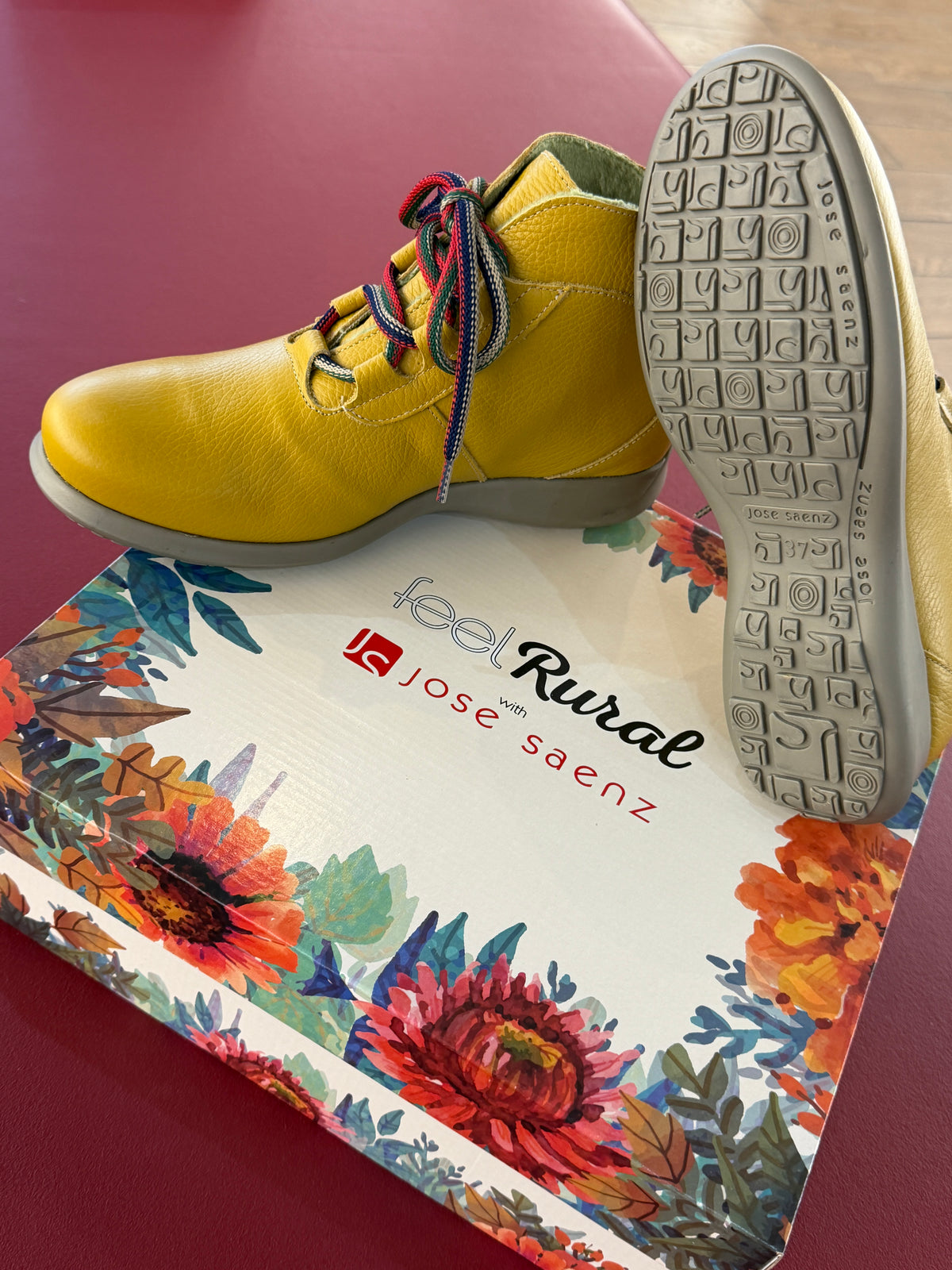 Jose Saenz 2082 Rural Bogota Mostaza Rural Gold Yellow Ankle Boots