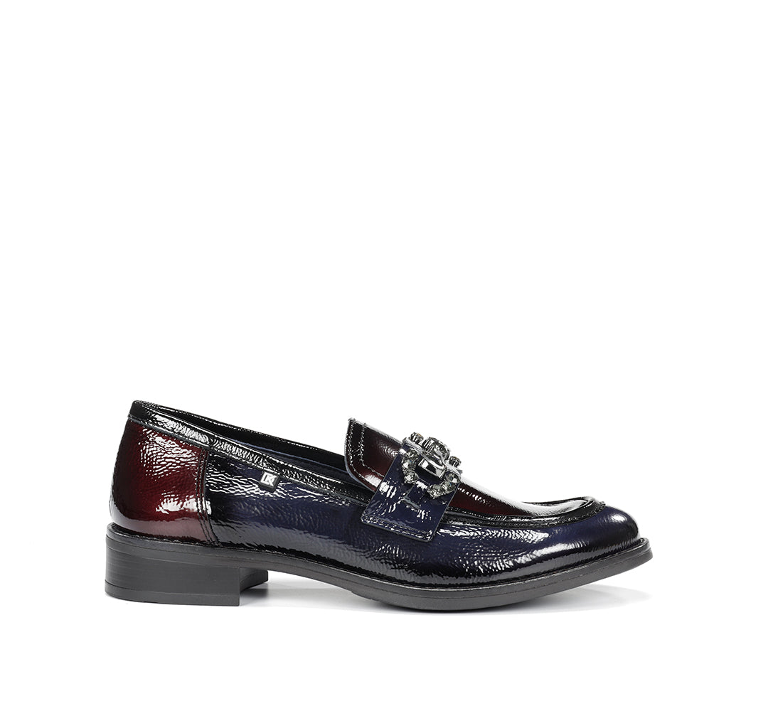 Dorking by Fluchos D9118 Nanna Marino, Burdeos & Black Slip On Shoes