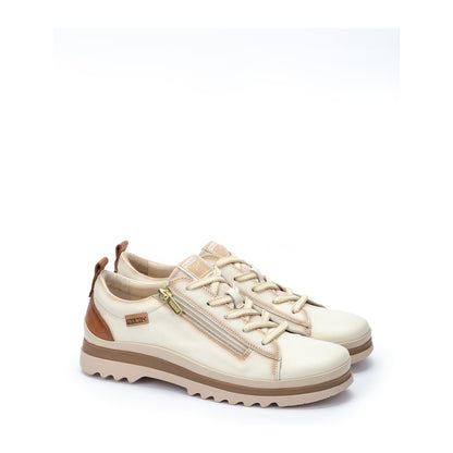Pikolinos Vigo W3W-6979C1 Nata Cream Lace & Zip Shoes