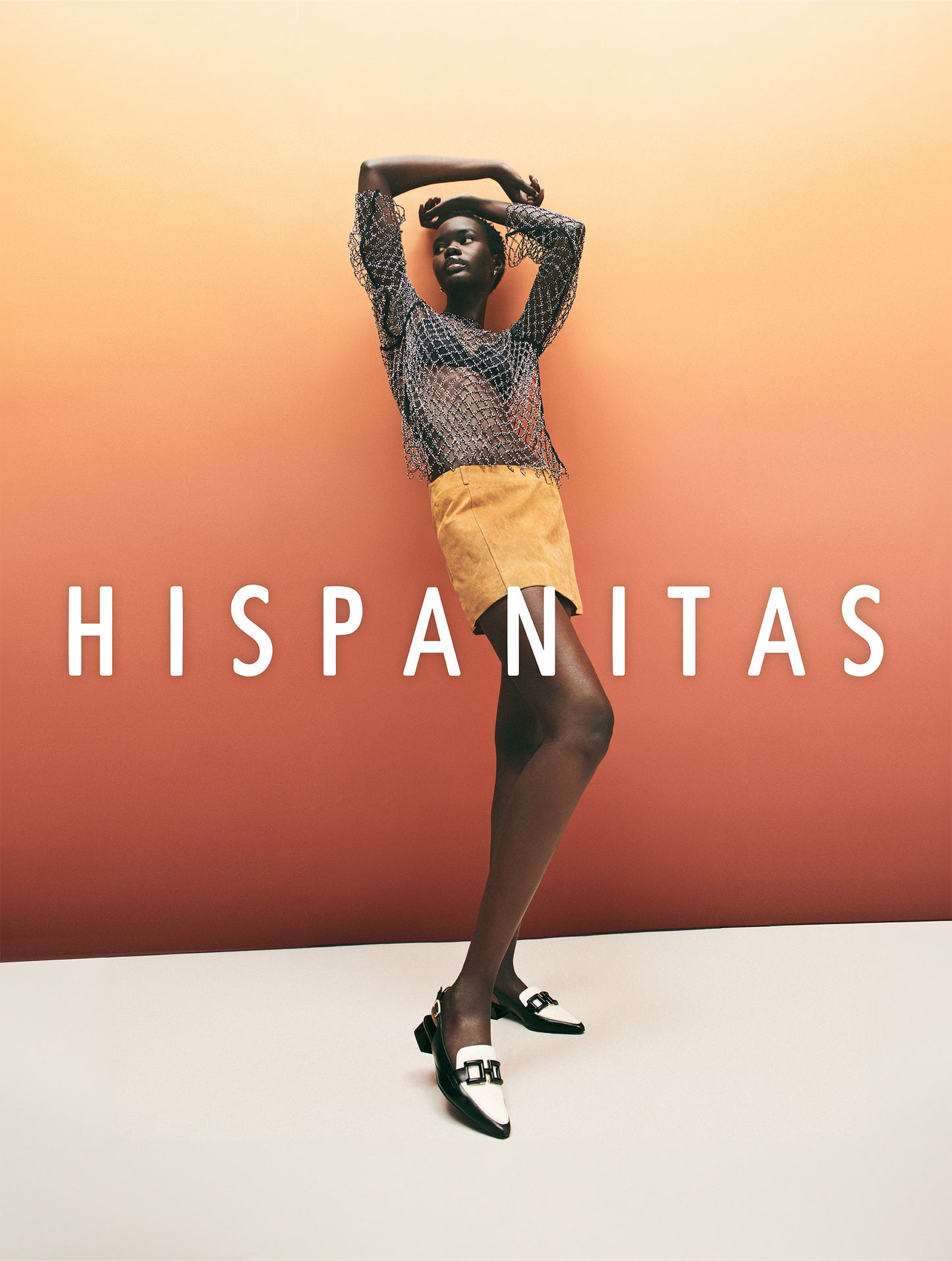Hispanitas HV243299 Black & Cream Slingback Low Heel Shoes