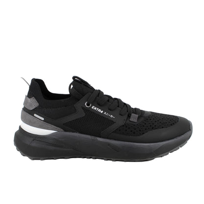 Extr4 1202044 Tessuto Knite Black Sneakers