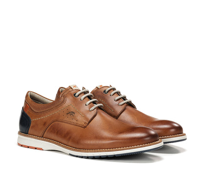 Fluchos F1978 Tan Navy Heel Laced Shoes
