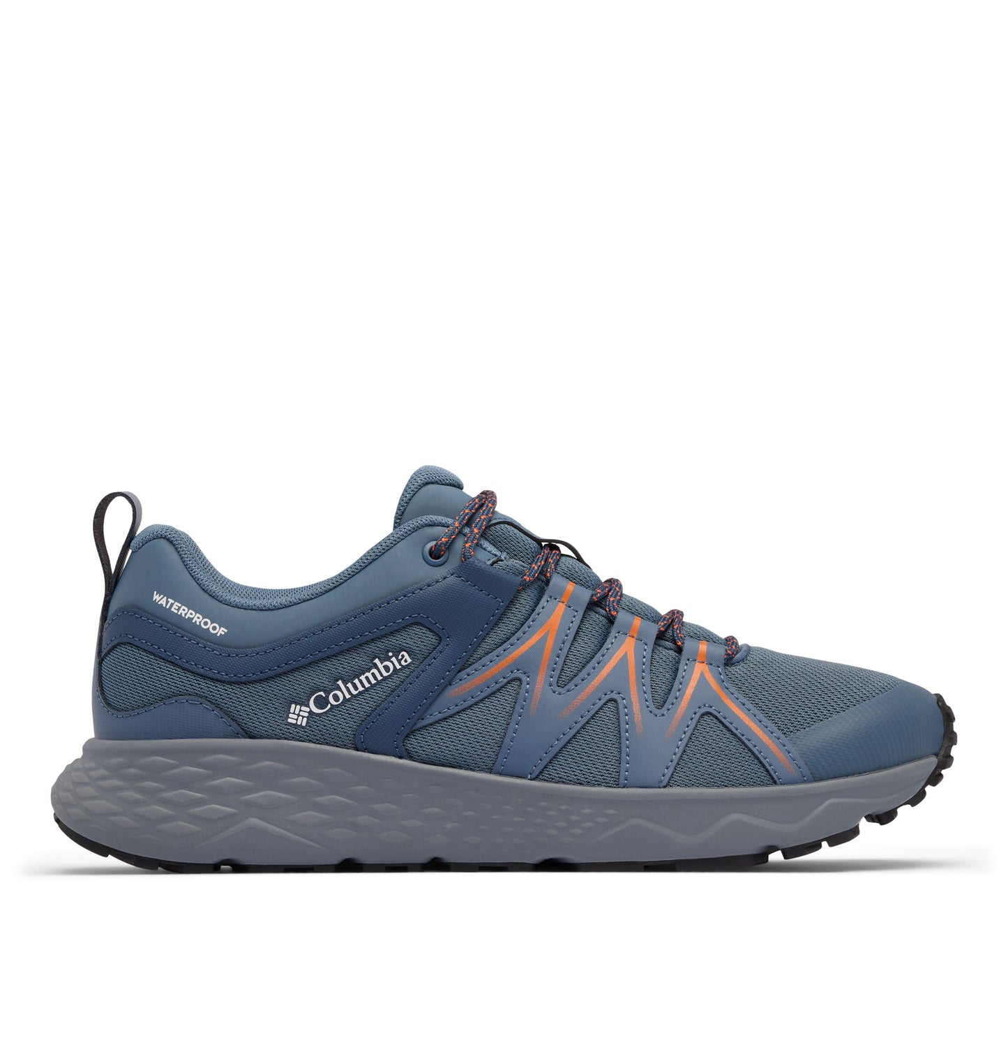 Columbia 2108301441 BM3094-441 Peakfream Roam Waterproof Mountain Blue Grey & Tangy Orange Walking Shoes