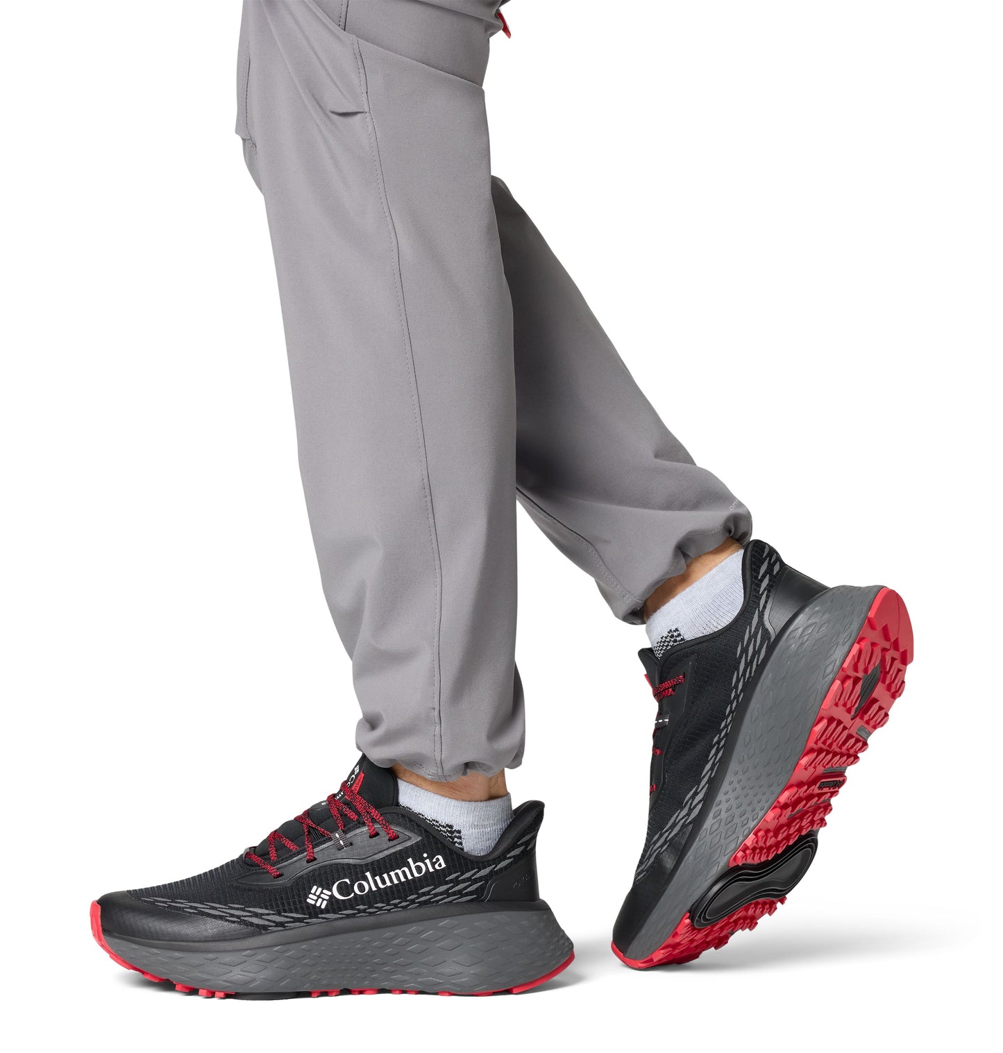 Columbia 2145281010 BM7473-010 Konos Trillium ATR Black, Mountain Red Hiking Shoes