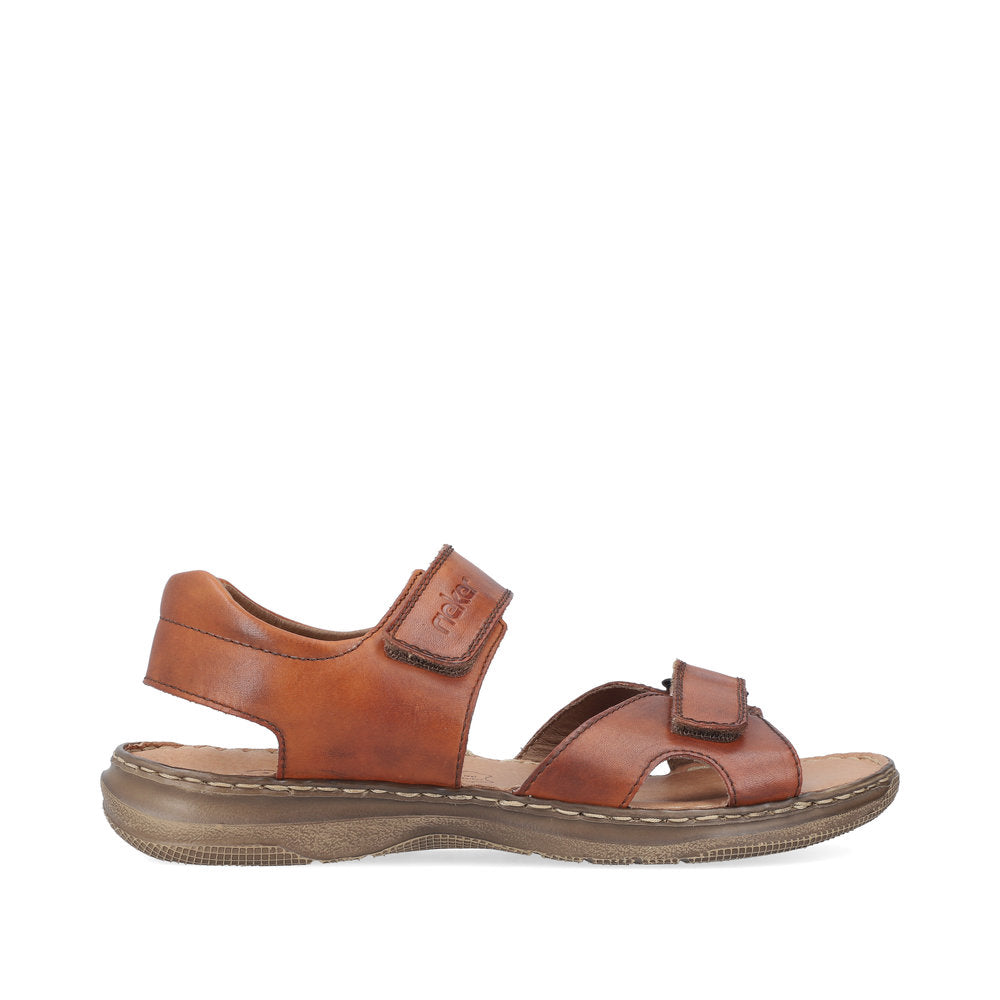 Rieker 21461-24 Tan Brown Velcro Sandals