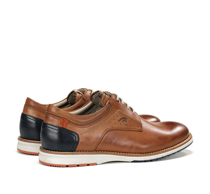 Fluchos F1978 Tan Navy Heel Laced Shoes
