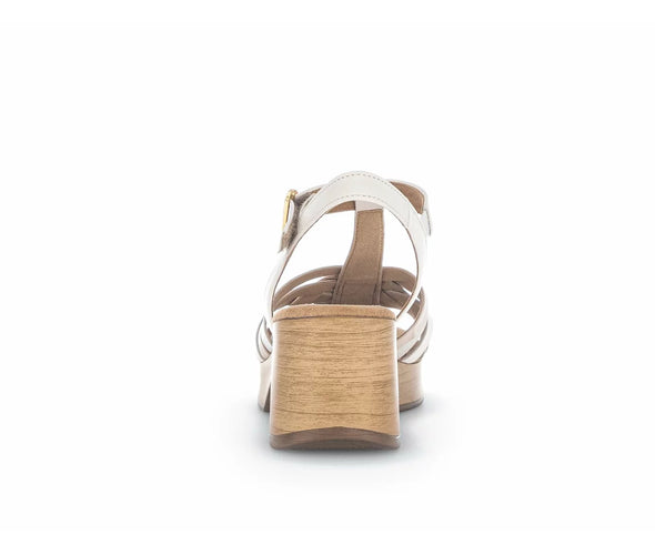 Gabor 22.723.52 Comfort Cream Block Heel Sandals