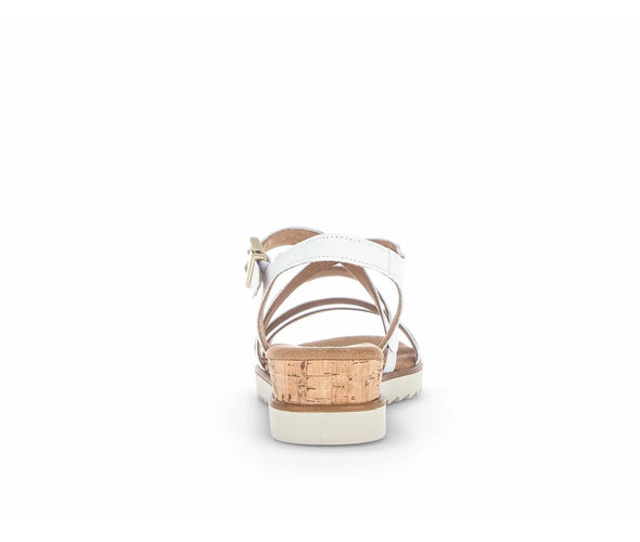 Gabor 22.754.50 Comfort White Wedge Sandals