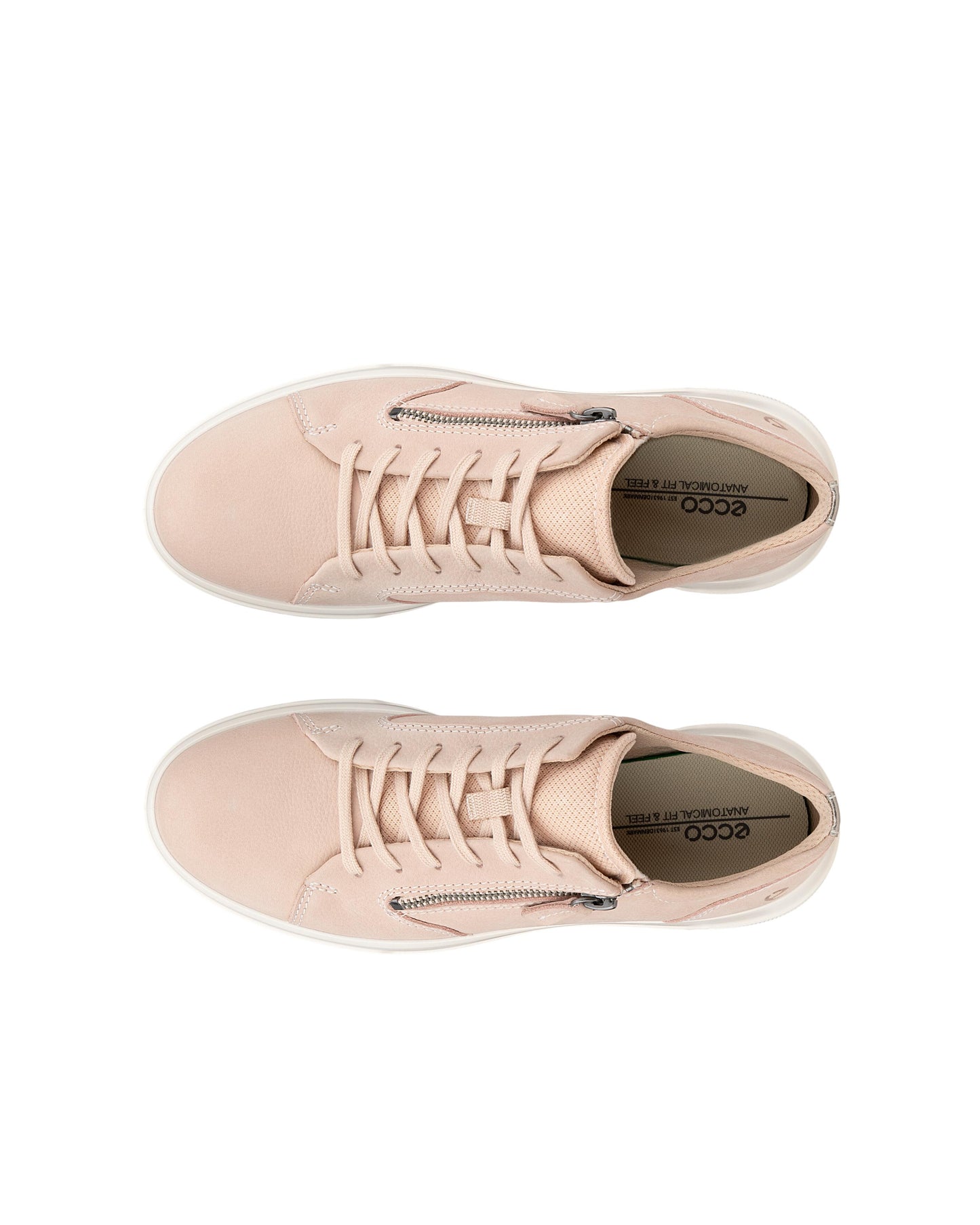 Ecco 223813 61541 Rose Dust/Pure Cashmere Metallic Move Zip Lace Sneaker
