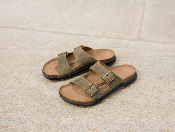 Birkenstock 1018463 Arizona CT M LEOI Faded Khaki Sandals