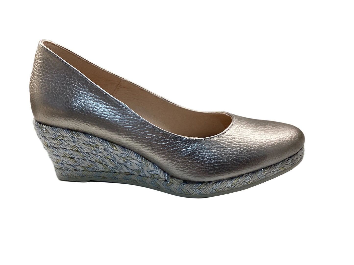 Jose Saenz 6019 Star Platinum Gold White, Silver & Champagne Gold Wedges