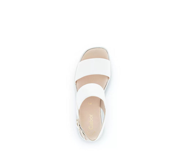 Gabor 24.520.20 White Platform Sandals