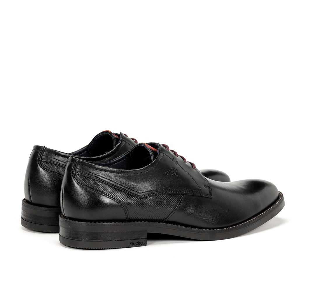 Fluchos F1626 Memory Black Lace Shoes
