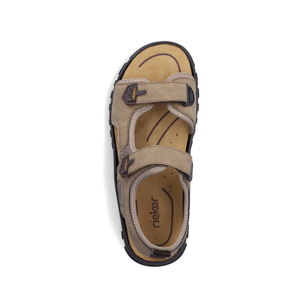 Rieker 25055-64 Brown Stone G Fit Sandals
