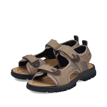 Rieker 25055-64 Brown Stone G Fit Sandals