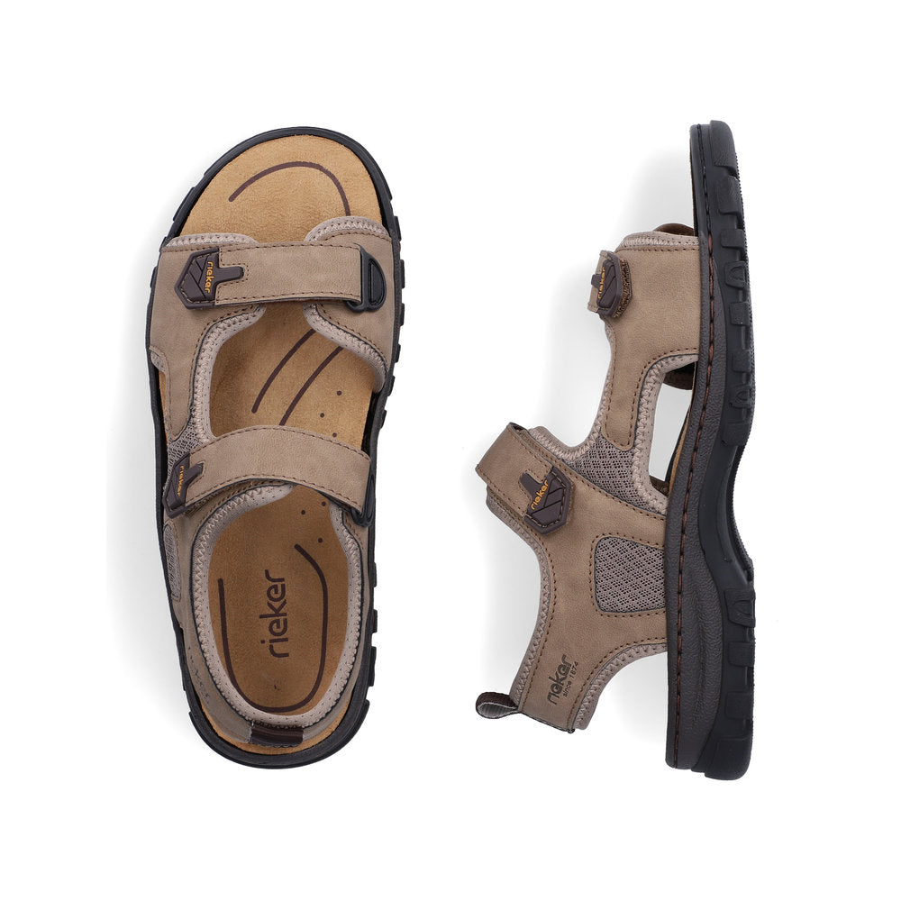 Rieker 25055-64 Brown Stone G Fit Sandals