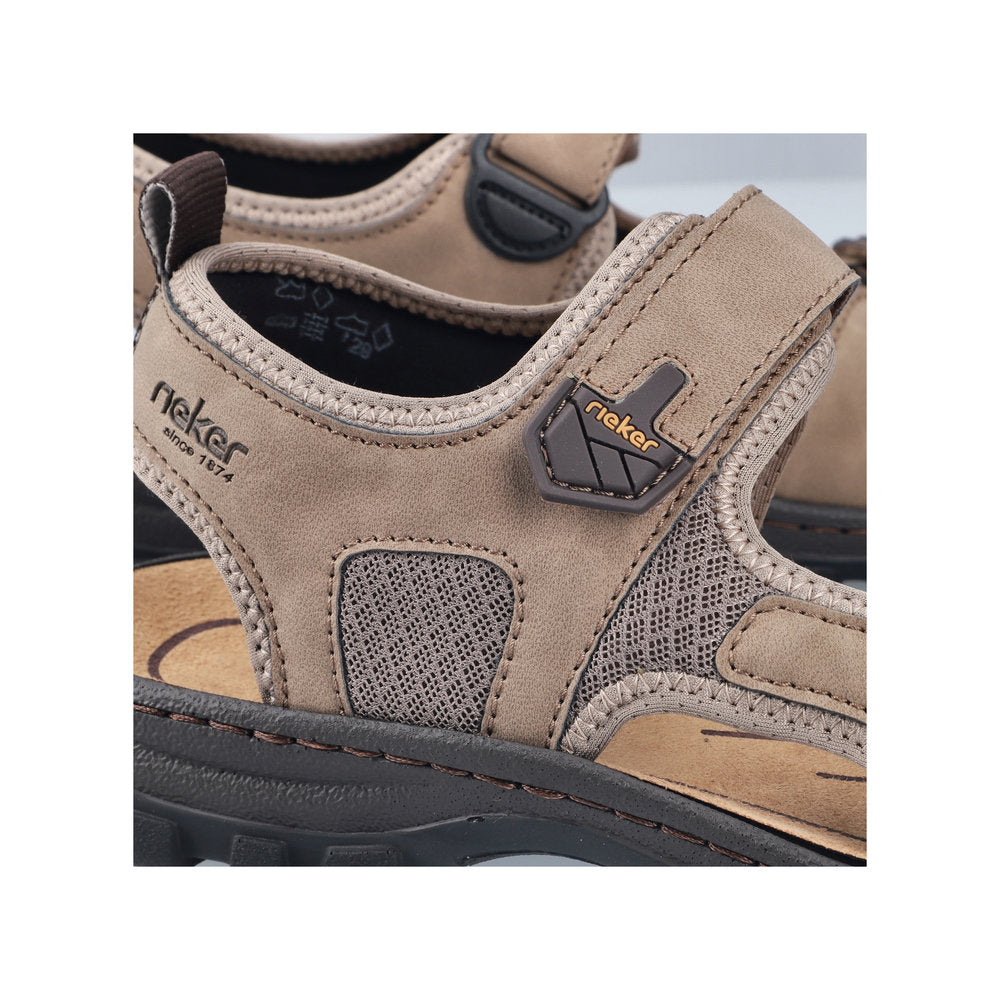 Rieker 25055-64 Brown Stone G Fit Sandals