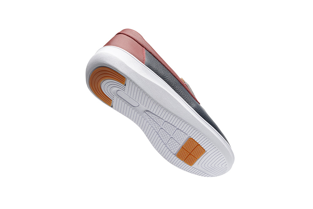 G Comfort 25292-1 RT White, Navy & Red Slip On Moccasins